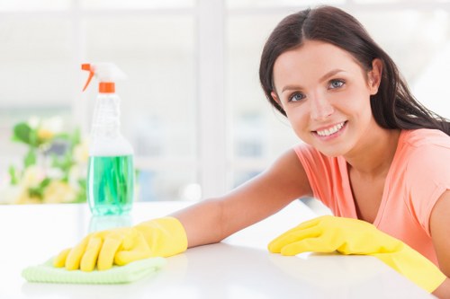 Clean carpet fibers ready for deep cleaning