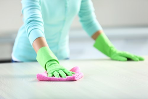 Cleaning services preparing a property for new occupants